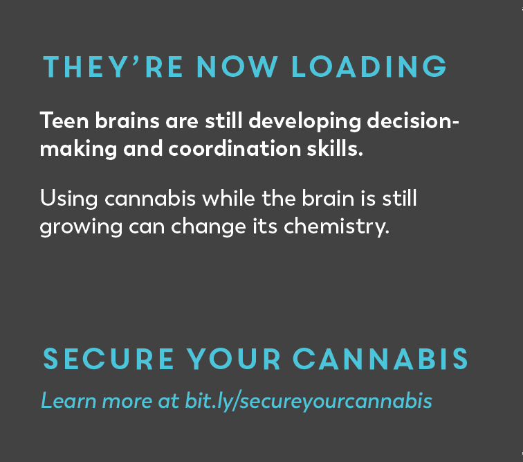 They're Now Loading. Teen brains are still developing decision-making and coordination skills. Using cannabis while the brain is still growing can change it's chemistry. Secure Your Cannabis. 